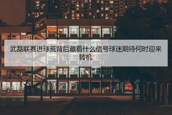 武磊联赛进球荒背后藏着什么信号球迷期待何时迎来转机